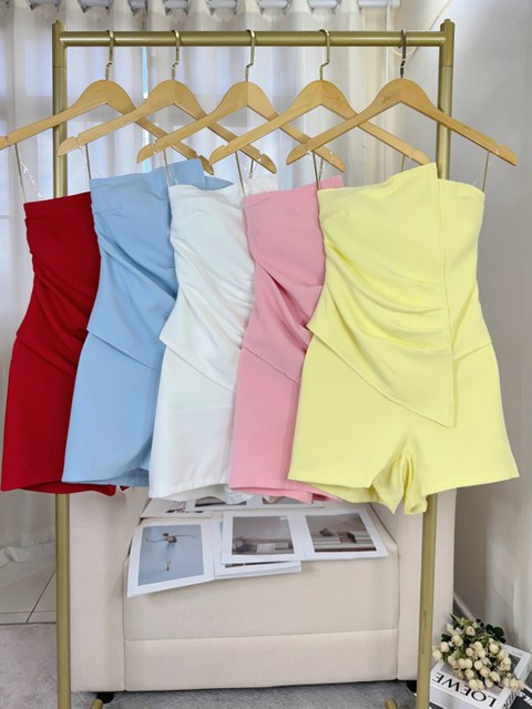 Fancy modas conjunto shorts assimétrico