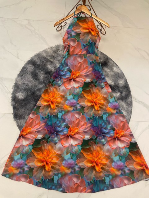 V13222, vestido com bojo frente unica