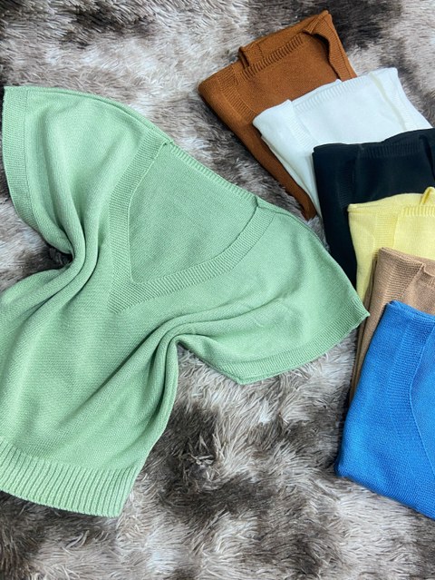 Blusas magas de Curto de modal