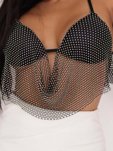 Cropped top pedrarias