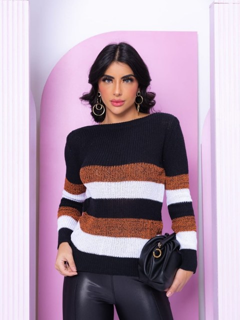 Blusa Tricot Canoa