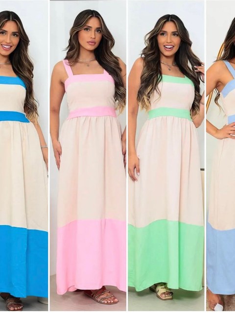 Vestido longo elegante sofisticado