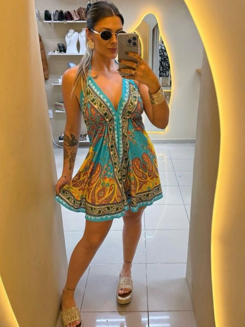 Vestido indiano curto