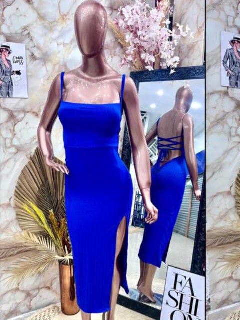 Vestido mídi costa aranha