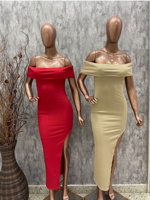 Vestido ombro a ombro