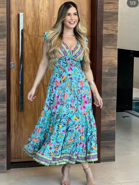 Vestido sigana modelo indiano