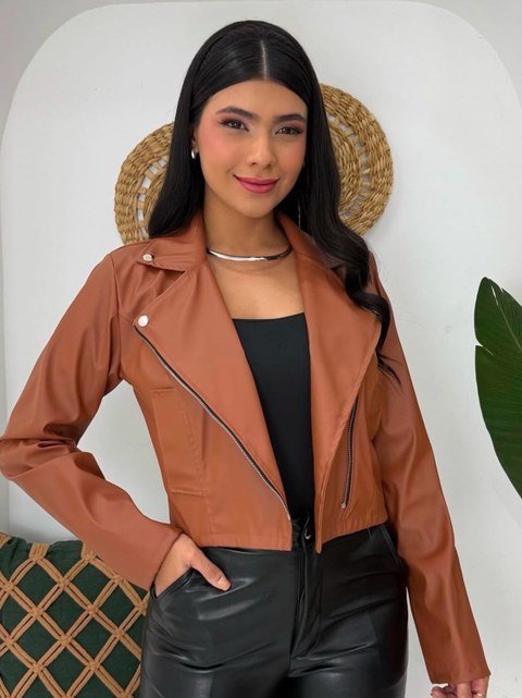 Jaqueta couro fake