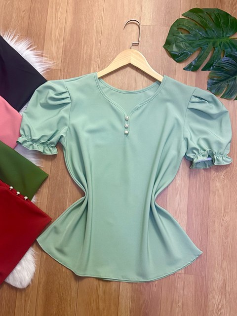 0203 blusa manga princesa com botão