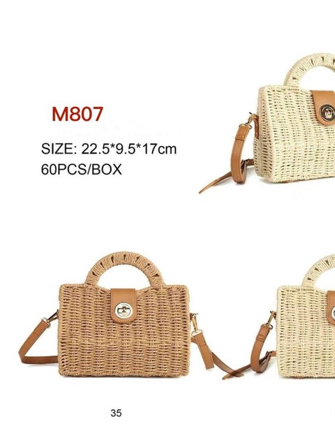 Bolsa de palha estruturada M807-1