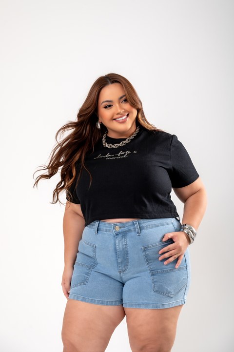 Short Bolsos Lycra Claro 2659