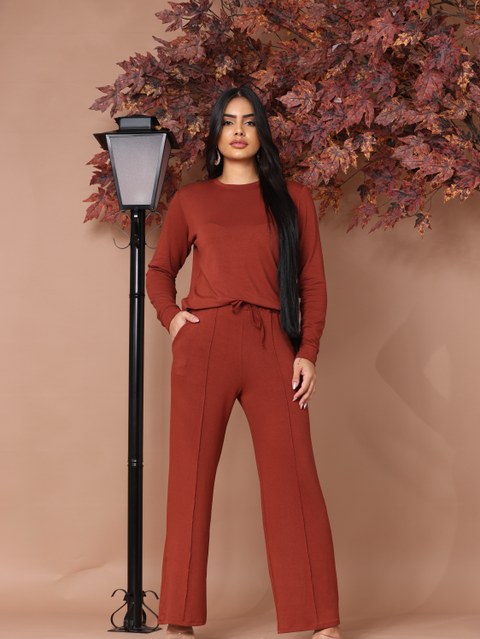 Conjunto Moletinho calça + Casaco outono inverno