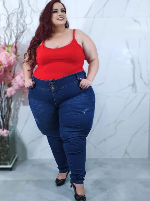 Calça Mega Plus Feminina 3 Botões com Lycra 56 ao 60