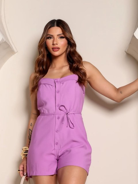 Macaquinho  Feminino com Cinto estilo e conforto