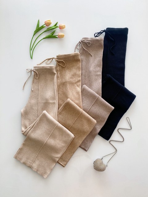 Calça pantalona modal lãzinha 055# Isabella moda