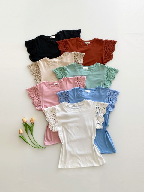 Blusa algodão manga bordado 637# Isabella moda