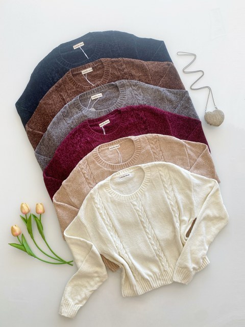 139# Blusa tricô mousse Isabella moda