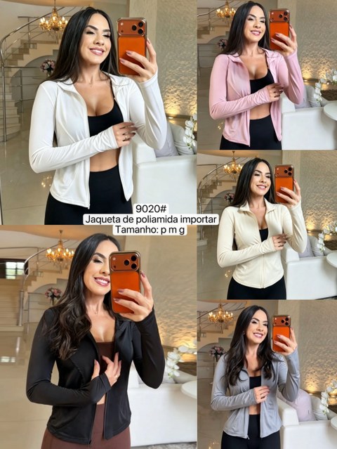 9020# Jaqueta de poliamida Isabella moda