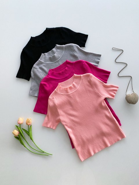 Blusa modal lãzinha manga curta Isabella moda