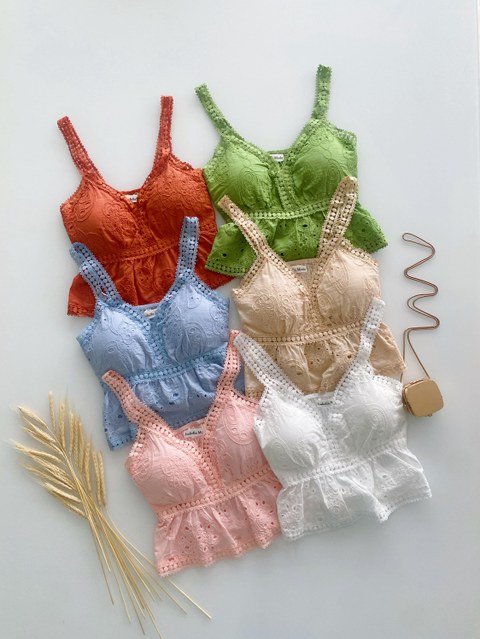 Cropped leise com bojo Isabella moda