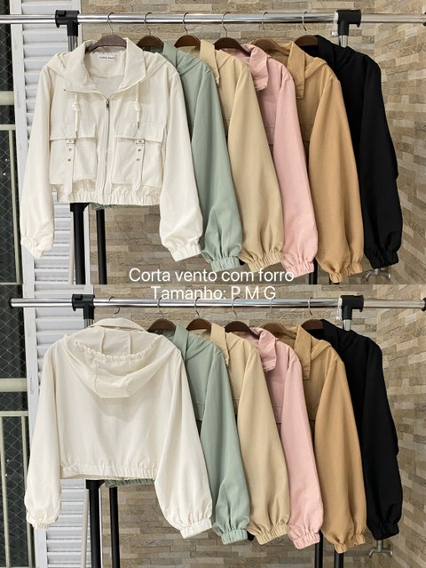 Corta vento com forro Isabella moda