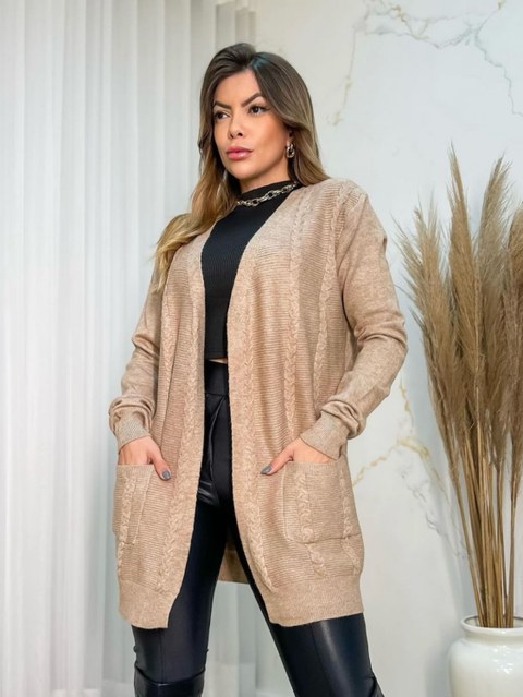 Cardigan tricô de modal grosso Isabella moda