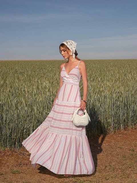 VESTIDO LONGO LIST LD100L