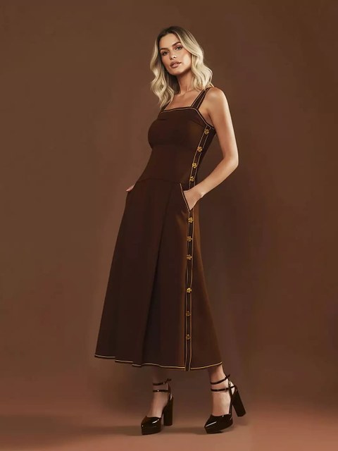 VESTIDO MULTI BOTOES LD426