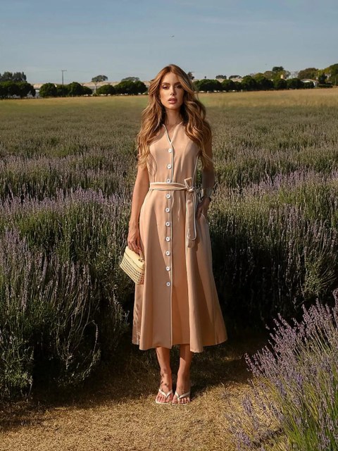 VESTIDO BICOLOR
