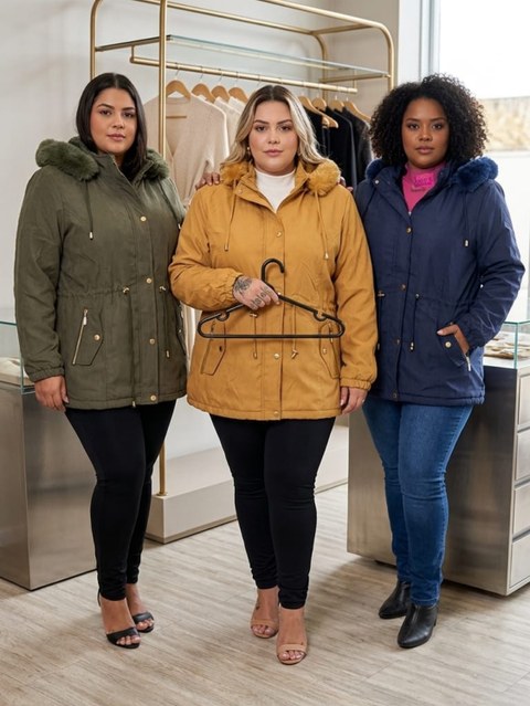 Parkas feminina