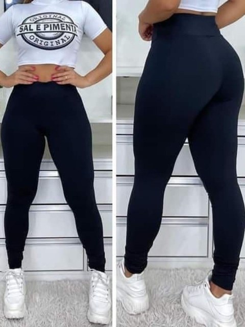 Calça legging cintura alta
