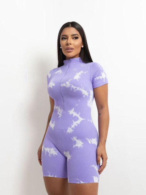 Macaquinho academia com zíper