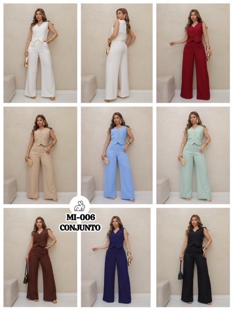 Kit 24 peças de Conjunto Alfaiataria Colete e Calça/MI-006