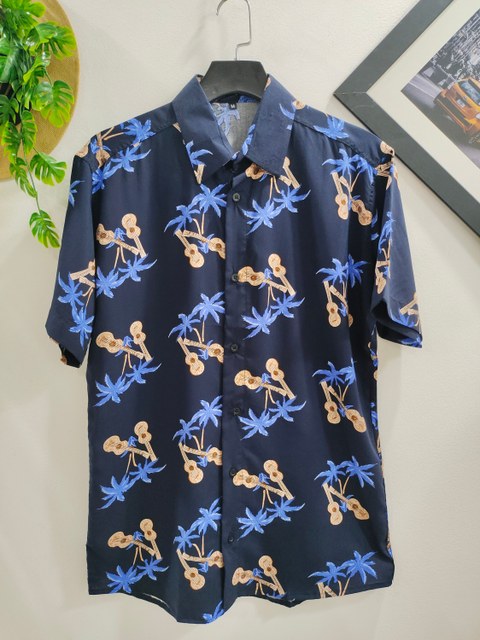 Camisas Social Floridas Masculinas Confortável Havaiana Estampadas