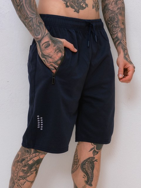 Bermuda  moletom masculina /Bolsos com ziper Cintura
