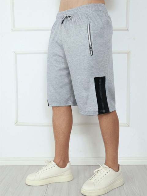 Bermuda  moletom masculina /Bolsos com ziper /Cintura