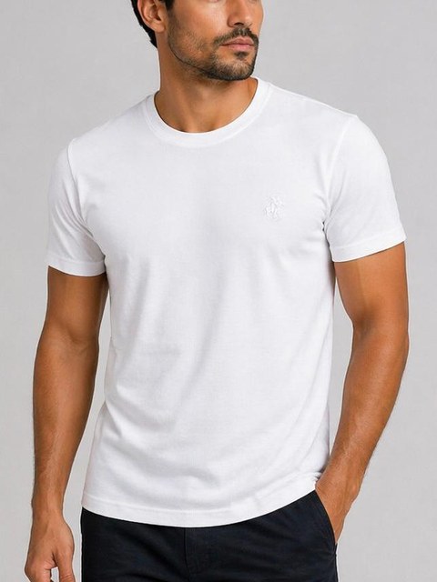 Kit 12 Camiseta Bordada Piquet
