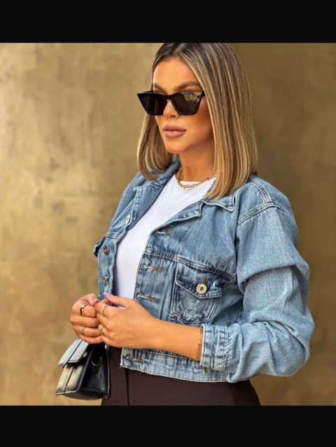 Jaqueta jeans feminina