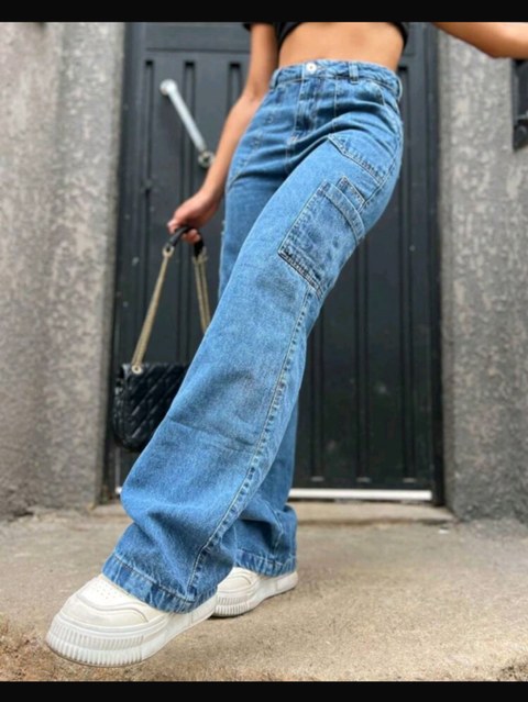Calça feminino cargo (China )
