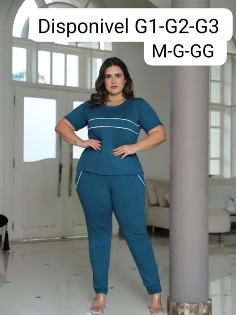 Conjunto de moletinho premium no plus size