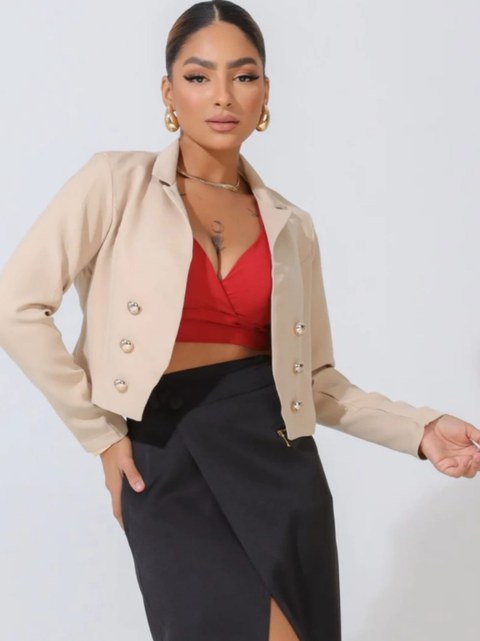 Blazer Sandra Alfaiataria c/botões dourados