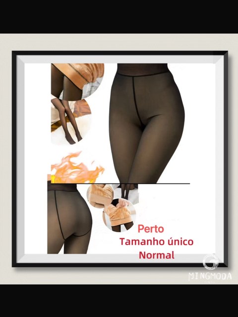 Pacote com 12 meias calças translúcidas