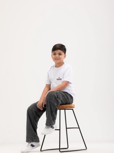 Calça jeans Grafite cargo Juvenil