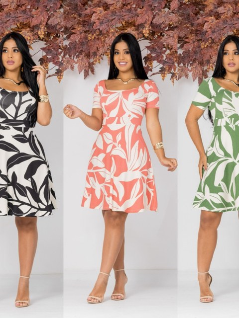 Vestido rodado boneca manguina