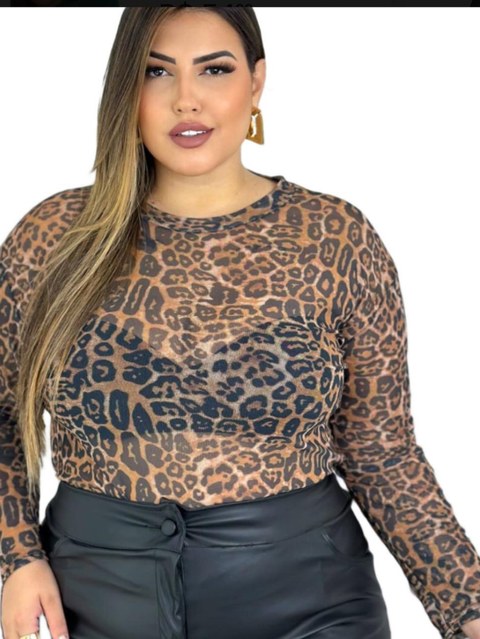 Body Animal Print Plus Size