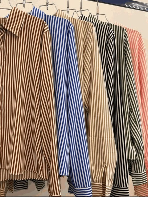 Blusa Social Camisa Casual Tendência