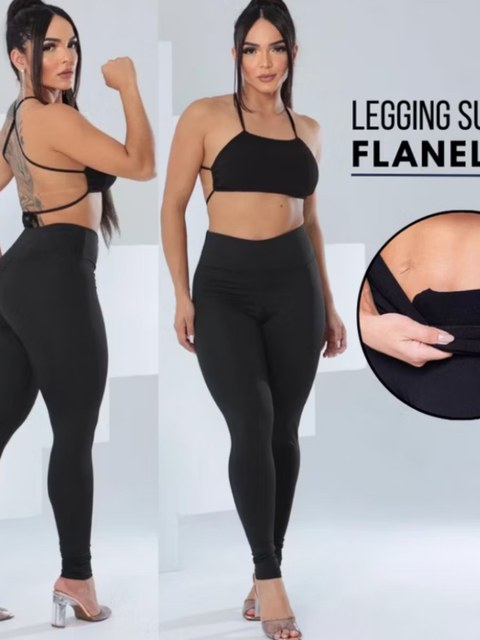 Calça Legging Flanelada Quentinha
