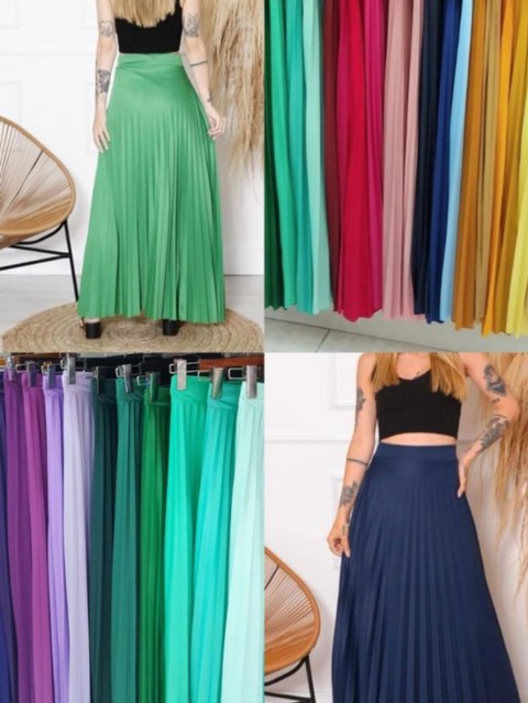 Saia Longa Lisa 30 cores