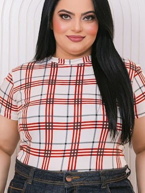 Blusa Xadrez Basic Plus