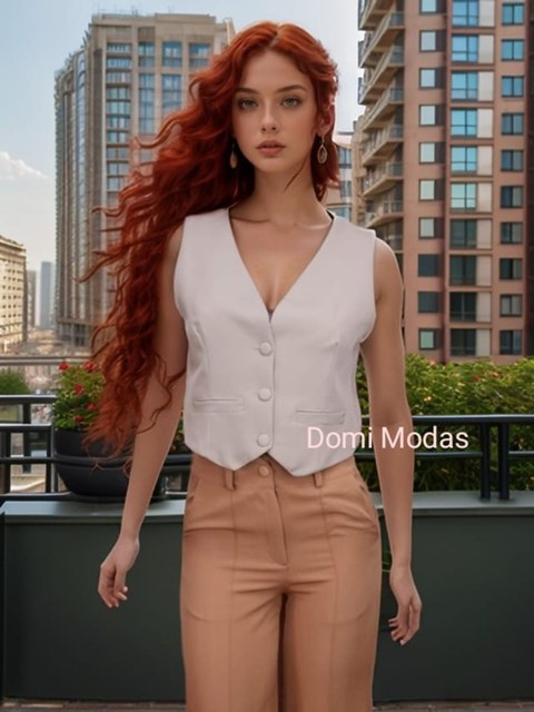 Domi Modas Colete de Alfaiataria 186