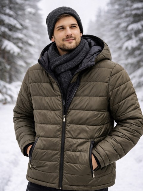 Jaueta nylon  dupla face masculina